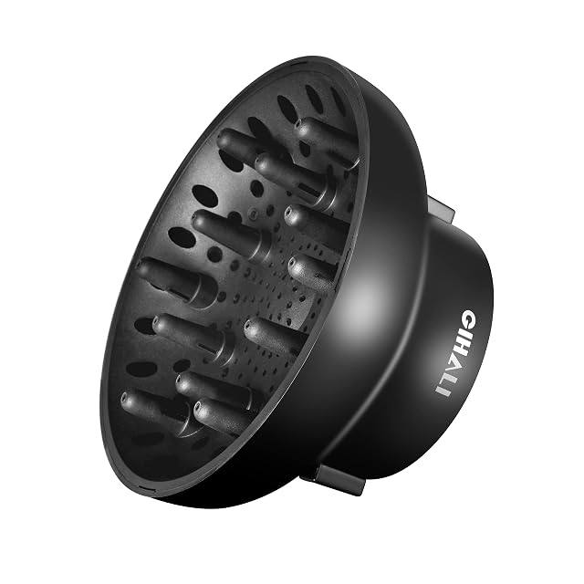Difusor universal GIHALI para secador de pelo en negro mate