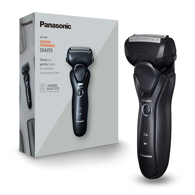 Afeitadora de láminas Panasonic ES-RT37 Series 500 en negro con recortador escamoteable