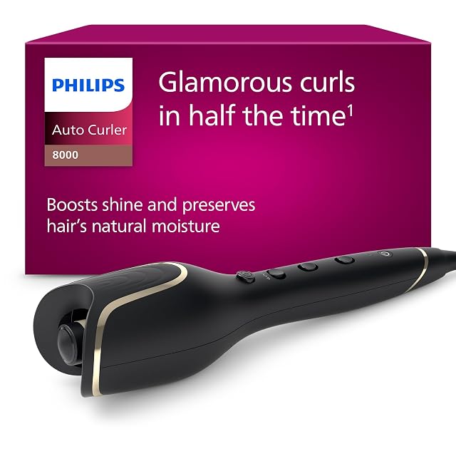 Rizador automático Philips serie 8000 BHB876 en negro