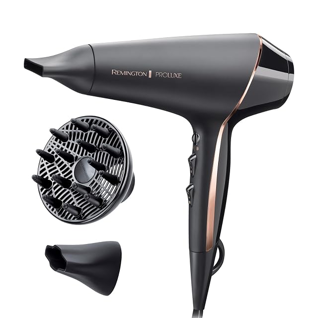 Secador Remington AC9140B PROluxe con tres accesorios de moldeado