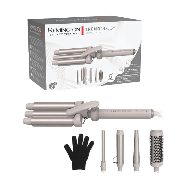 Conjunto de rizado cinco en uno Remington Trendology CI41MS5 con cilindros intercambiables