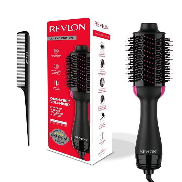 Secador y voluminizador Revlon Salon One-Step con cabezal oval y peine de separar