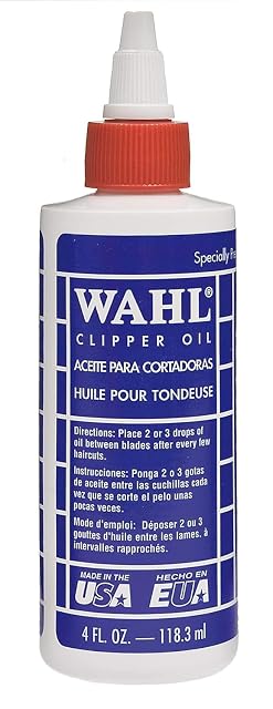 Frasco de aceite Wahl para cortapelos, 118 ml, con boquilla dosificadora