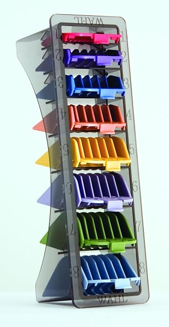 Peines de encaje de nailon Wahl con código de color numerados del uno al ocho